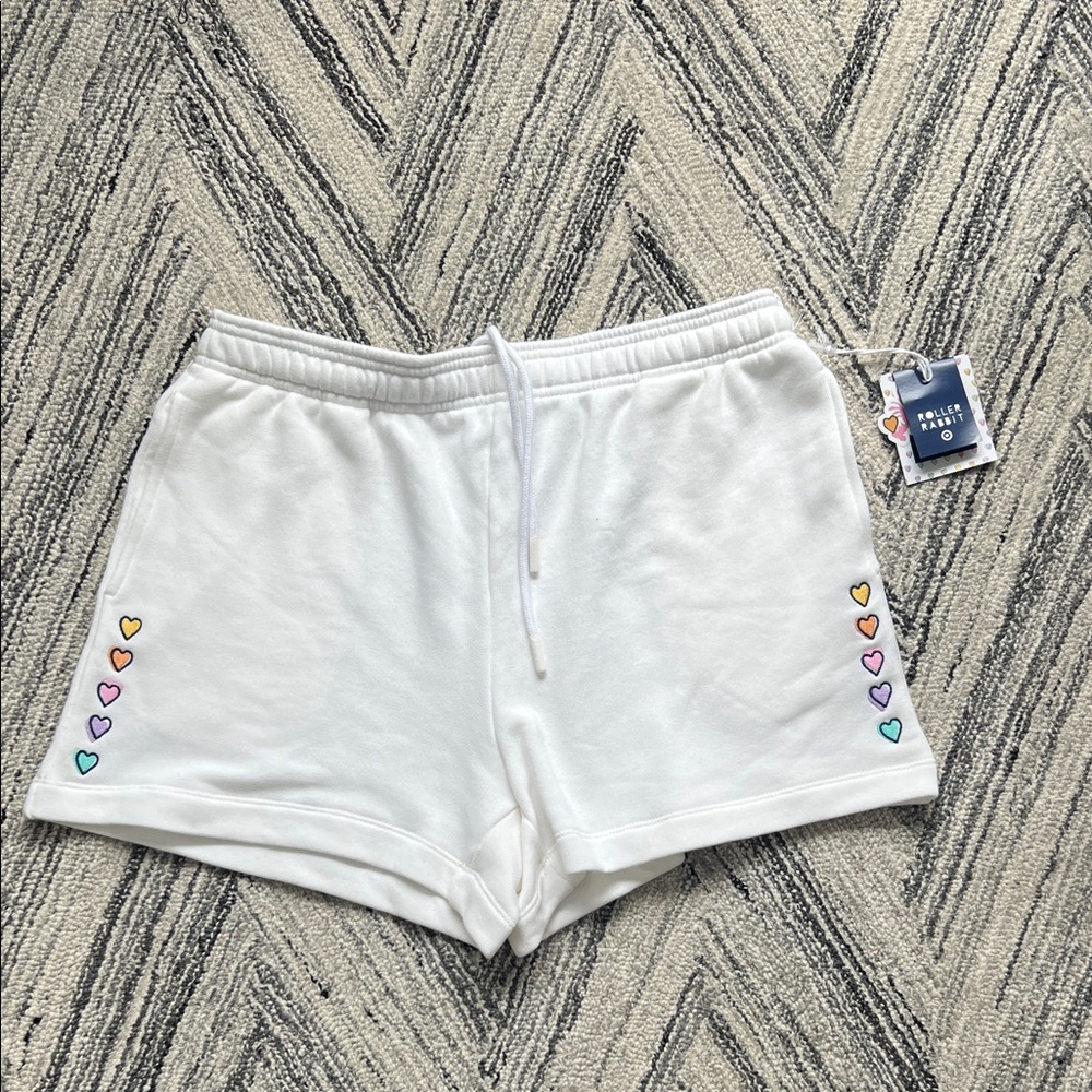 Roller Rabbit x Target White Hearts Shorts Women’s size Medium